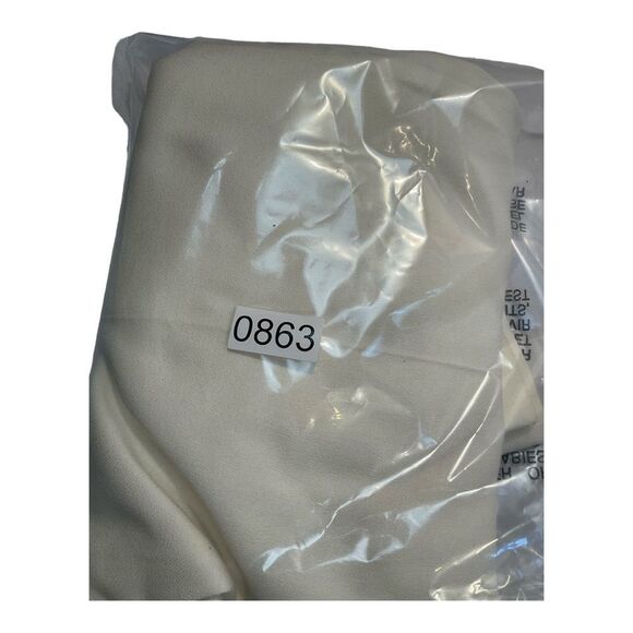 Sideffects Women’s Vintage light Cream pleated Ankle Pants Side zipper Size M - Picture 12 of 12